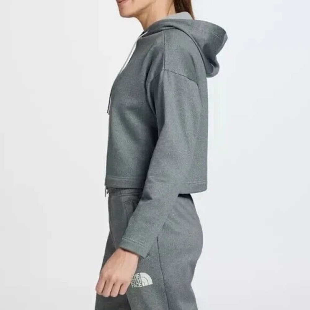 The North Face Horizon Performance Fleece Hoodie Grey Heather Women's XXL - Picture 6 of 7